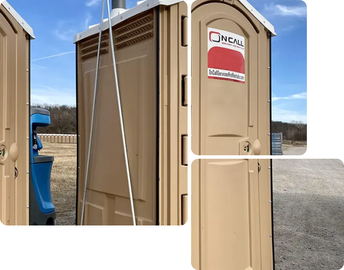 High Rise Porta Potty Restroom Rental in Edmond