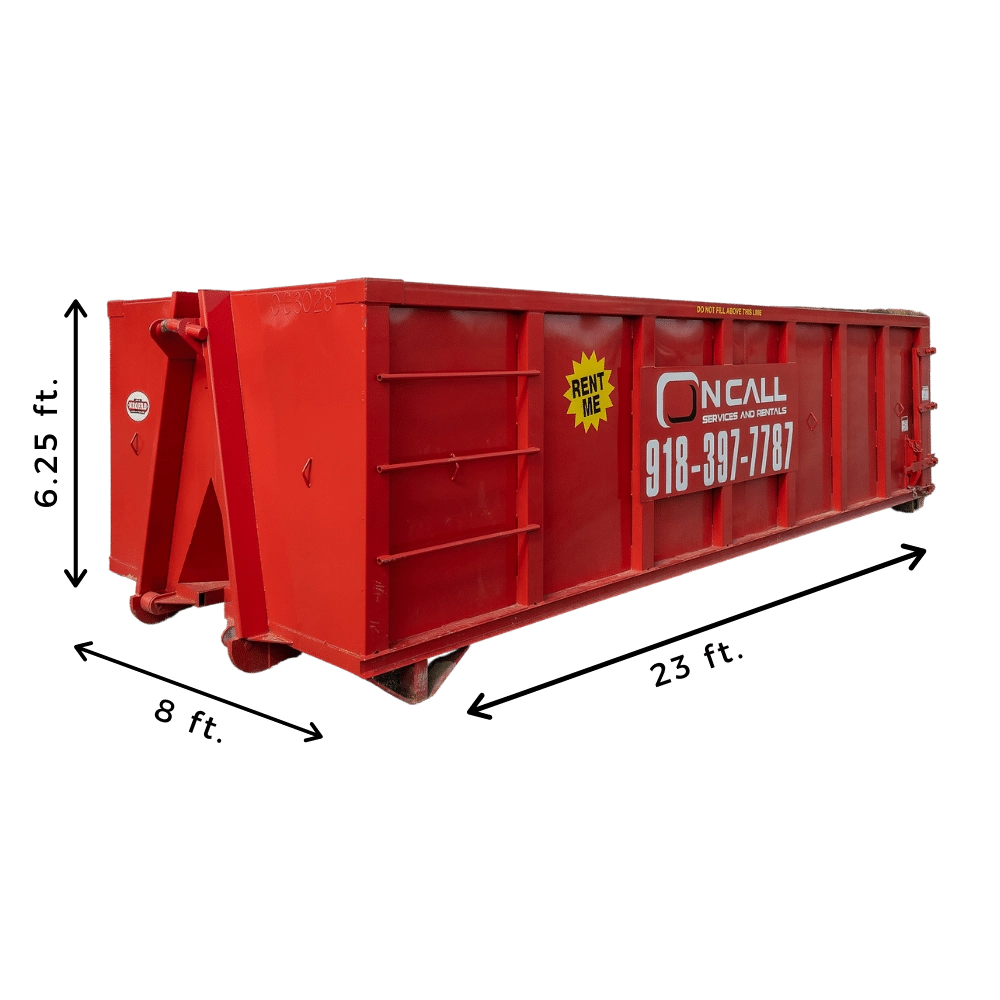 30 Yard Roll Off Dumpster Rental in Oklahoma City by On Call Services