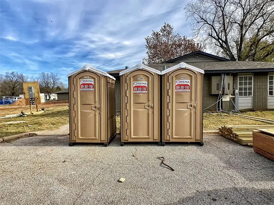 What To Do With a Tipped Porta Potty By On Call Services and Rentals