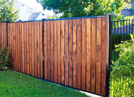 Beautiful Wood Privacy Fence in Tulsa