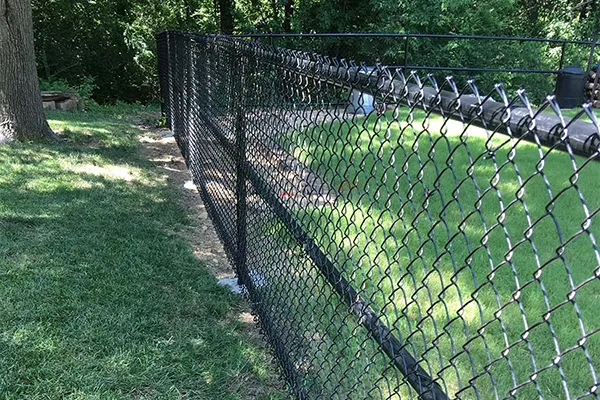 Chain-Link Fence in Tulsa neighborhood