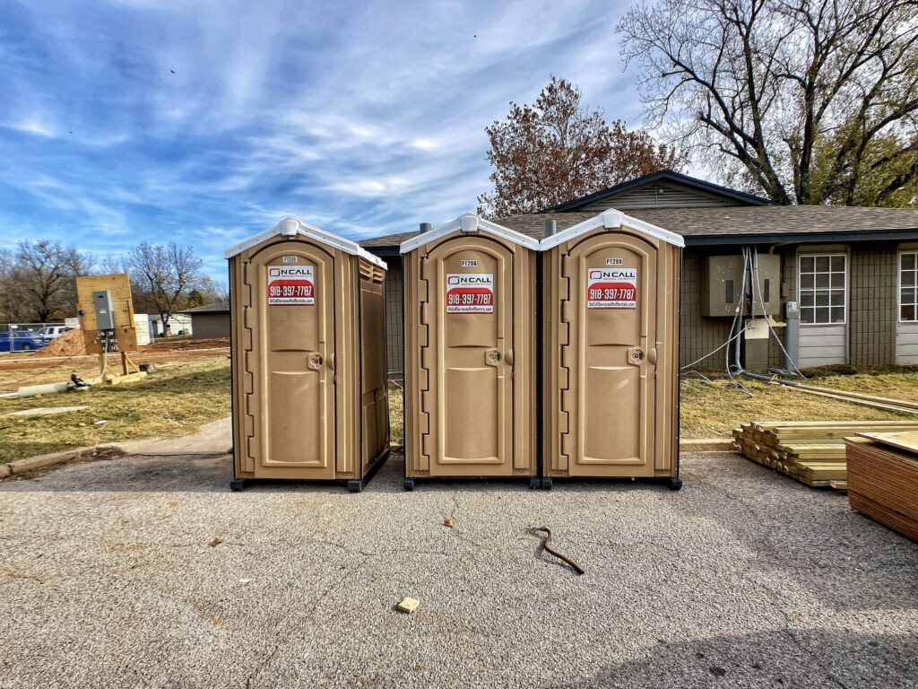 Porta Potty Tipped Over